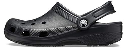 Crocs Unisex-Adult Classic Clogs (Best Sellers), Black, 11 Men/13 Women