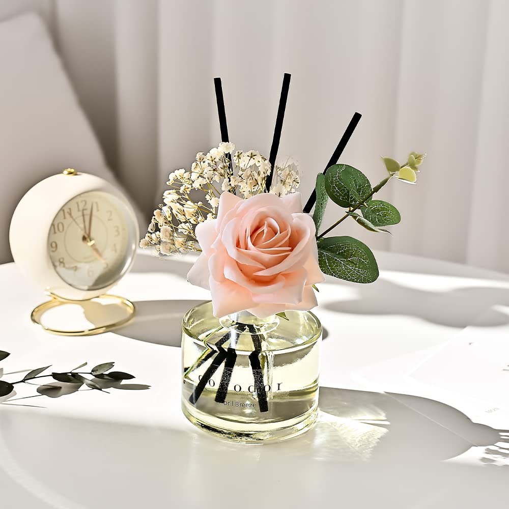 COCODOR Rose Flower Reed Diffuser/Rose Perfume/6.7oz(200ml)/1 Pack/ Reed Diffuser Set, Oil & Reed Diffuser Sticks, Home Decor & Office Decor, Fragrance and Gifts