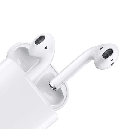 Apple AirPods (2nd Generation) Wireless Ear Buds, Bluetooth Headphones with Lightning Charging Case Included, Over 24 Hours of Battery Life, Effortless Setup for iPhone