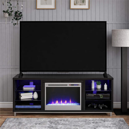 Ameriwood Home Lumina Fireplace TV Stand for TVs up to 70", White