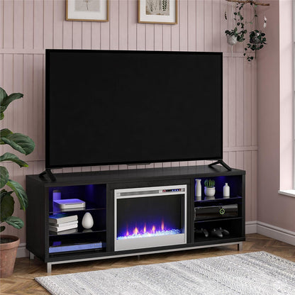 Ameriwood Home Lumina Fireplace TV Stand for TVs up to 70", White